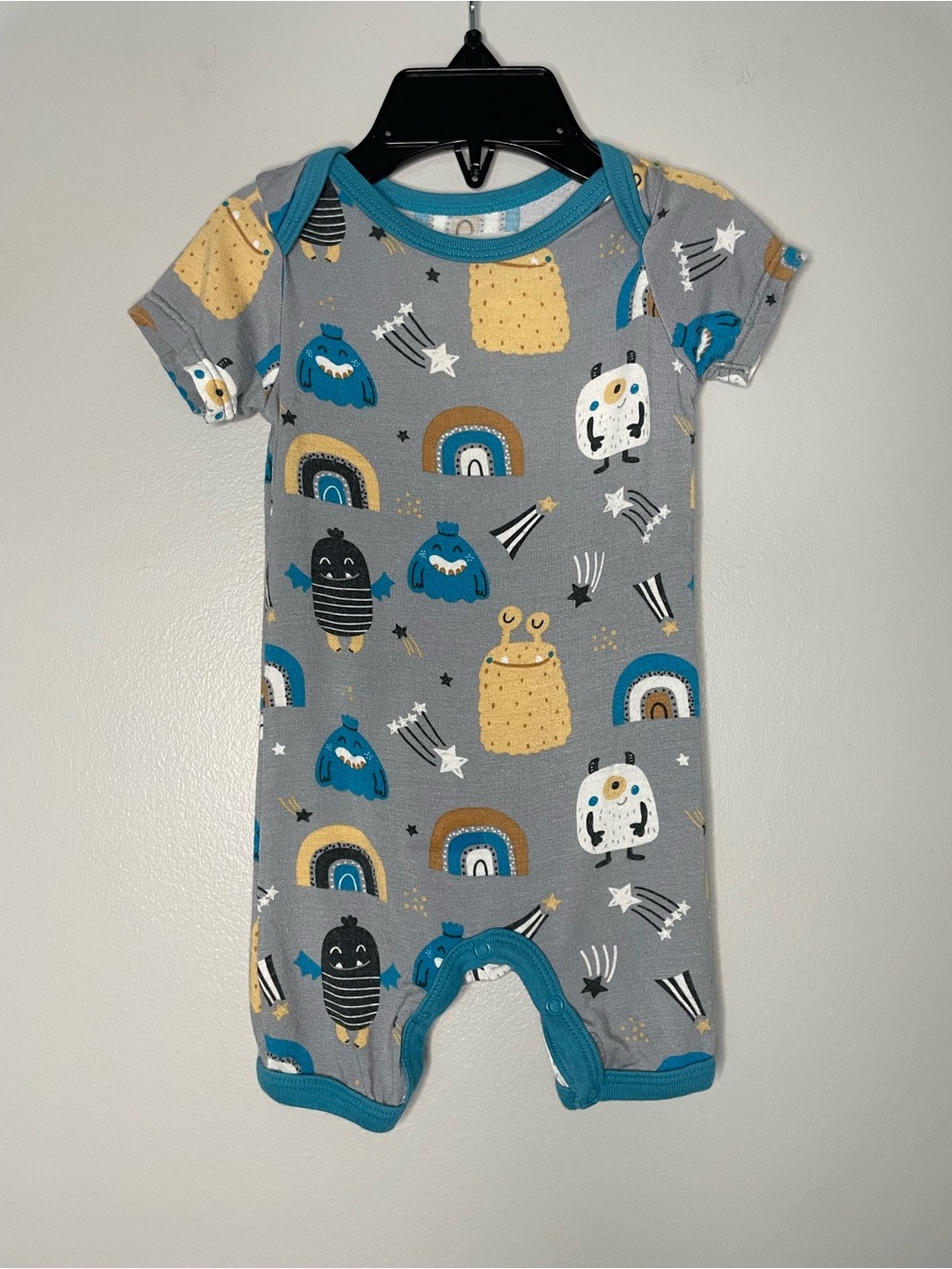 Bestaroo Blue Happy Monster Modal Shortall